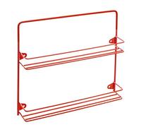 Customize Your British Spice Rack With Colour And Size To Suit Your Kitchen (2 Tier, Poppy Red)