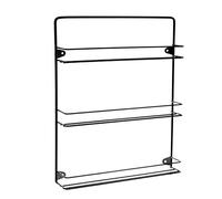 Customize Your British Spice Rack With Colour And Size To Suit Your Kitchen (3 Tier, Black)