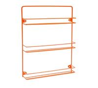 Customize Your British Spice Rack With Colour And Size To Suit Your Kitchen (3 Tier, Orange)