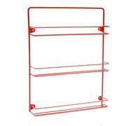 Customize Your British Spice Rack With Colour And Size To Suit Your Kitchen (3 Tier, Poppy Red)