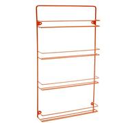 Customize Your British Spice Rack With Colour And Size To Suit Your Kitchen (4 Tier, Orange)