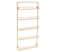 Customize Your British Spice Rack With Colour And Size To Suit Your Kitchen (5 Tier, Orange)