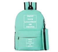 Customize Your Logo Name Image Teenager Backpack Children Schoolbag Students Backpack Set Color6,43 * 32 * 12cm