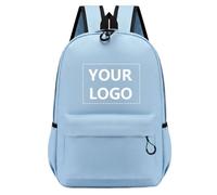 Customize Your Logo/Text Personalized Backpack Boys Girls Kids Casual Bookbag Children's Book Bags Teenagers' Schoolbag Travel Backpack Color6,35 * 25 * 10Cm