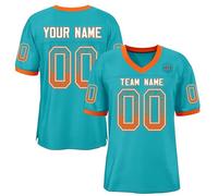 Customize Your Own American Football Jersey Printed with Name Number Logo Personalized Rugby Shirt for Men Youth Women Kids