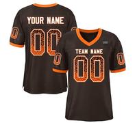Customize Your Own American Football Jersey Printed with Name Number Logo Personalized Rugby Shirt for Men Youth Women Kids