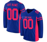 Customized American Football Jerseys, Personalized Printed Ice Hockey Shirts Rugby Uniforms Goalie Training Uniform with Team Name Number for Men Women Boys Girls