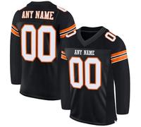 Customized American Football Jerseys, Personalized Printed Ice Hockey Shirts Rugby Uniforms Goalie Training Uniform with Team Name Number for Men Women Boys Girls