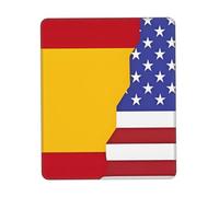 Customized American Spain Flag Mouse Pad - Unique Design for Gaming & Office, Full-Color Print, Non-Slip Rubber Base, Perfect for Laptop & Computer Desks