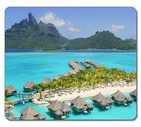 Customized Art Large Mousepad Natural Eco Rubber 35353 The St Regis Bora Bora Resort Beach Mouse pad Design High Quality Durable Mouse Mat Big Gaming Mouse Pad