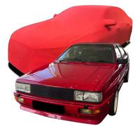 Customized Car Cover for 1985 Audi Sport Quattro, Indoor Car Cover Velvet Stretch Dustproof Protection Full Car Cover, with Storage Bag,Red