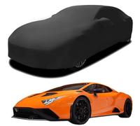 Customized Car Cover for LAMBORGHINI HURACAN STO, Indoor Car Cover Velvet Stretch Dustproof Protection Full Car Cover, with Storage Bag,Black