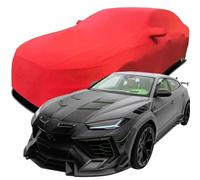 Customized Car Cover for Lamborghini Urus Venatus EVO S P900 MANSORY 2021-2025, Indoor Car Cover Velvet Stretch Dustproof Protection Full Car Cover, with Storage Bag,Red