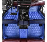 Customized Car Floor Mats Compatible with Hyundai Elantra,Tucson, Veloster, Sonata, Accent,Equus,Palisade,Tiburon,Tucson etc Non-Slip Leather Car Floor Liners (3D Blue)