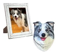 customized cat dog head sculpture,personalized pet head portrait statue,custom dog cat Figurines fridge magnet base + car air vent clip，craftman handmade