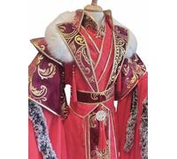 Customized Chinese Hanfu Men Cosplay Costume Red Hanfu Dress Women Large Size 7XL (3XL Custom)