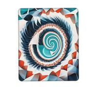 Customized Colorful biological forms in Op Art Mouse Pad - Unique Design for Gaming & Office, Full-Color Print, Non-Slip Rubber Base, Perfect for Laptop & Computer Desks