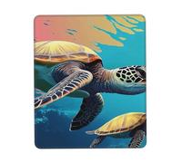 Customized Comic Turtle Mouse Pad - Unique Design for Gaming & Office, Full-Color Print, Non-Slip Rubber Base, Perfect for Laptop & Computer Desks