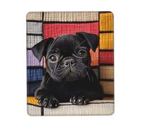 Customized Cute little black dog Mouse Pad - Unique Design for Gaming & Office, Full-Color Print, Non-Slip Rubber Base, Perfect for Laptop & Computer Desks