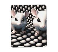 Customized Cute little white mouse Mouse Pad - Unique Design for Gaming & Office, Full-Color Print, Non-Slip Rubber Base, Perfect for Laptop & Computer Desks