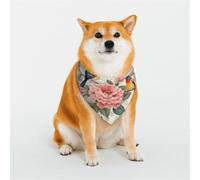 Customized Dog Bandanas - Unique Designs for Everyday & Special Occasions, Perfect for Dog Clothes, Birthday, Valentine's Day, and More Colorful Birds Bloom