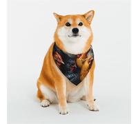 Customized Dog Bandanas - Unique Designs for Everyday & Special Occasions, Perfect for Dog Clothes, Birthday, Valentine's Day, and More Colorful Roosters