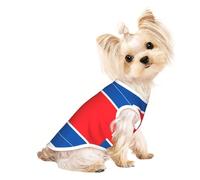 Customized Dog Clothes - Unique Patterned Dog Sweater, Cat Clothes, and More - Perfect for Small to Medium Dogs - Stylish & Comfortable Pet Apparel North Korean Flag Large