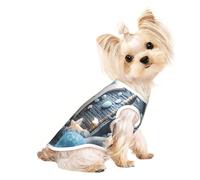 Customized Dog Clothes - Unique Patterned Dog Sweater, Cat Clothes, and More - Perfect for Small to Medium Dogs - Stylish & Comfortable Pet Apparel Bright White Castle Stones Large