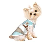 Customized Dog Clothes - Unique Patterned Dog Sweater, Cat Clothes, and More - Perfect for Small to Medium Dogs - Stylish & Comfortable Pet Apparel Squirrels on the Roof Large