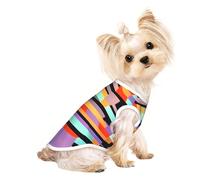 Customized Dog Clothes - Unique Patterned Dog Sweater, Cat Clothes, and More - Perfect for Small to Medium Dogs - Stylish & Comfortable Pet Apparel Orange neon Stripe Small