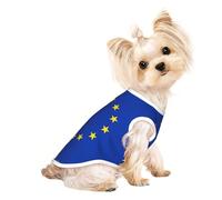 Customized Dog Clothes - Unique Patterned Dog Sweater, Cat Clothes, and More - Perfect for Small to Medium Dogs - Stylish & Comfortable Pet Apparel EU Flag Small