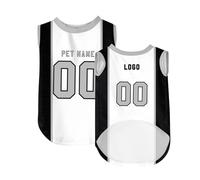 Customized Dog Football Jersey Vest Personalized Name Number Team Logo Quick Dry Breathable Sleeveless Tank Top for Small Medium Dogs Team Training & Park Matches