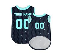 Customized Dog Soccer Jersey With Number Name Printed Soccer National Team Vest for Small Medium Large Dogs #015