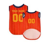 Customized Dog Soccer Jersey With Number Name Printed Soccer National Team Vest for Small Medium Large Dogs #037