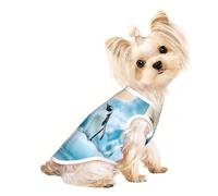 Customized Dog Sweaters for Small & Medium Dogs - Unique Designs, Soft Polyester Fleece, Perfect for Surgery Recovery & Daily Wear Cute Penguins Medium