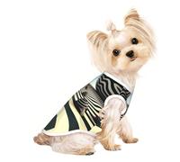 Customized Dog Sweaters For Small & Medium Dogs - Unique Designs, Soft Polyester Fleece, Perfect For Surgery Recovery & Daily Wear Zebra Op Art1 M
