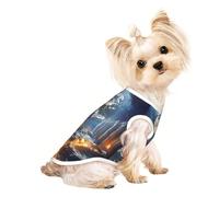 Customized Dog Sweaters for Small & Medium Dogs - Unique Designs, Soft Polyester Fleece, Perfect for Surgery Recovery & Daily Wear Hell and Heaven Large