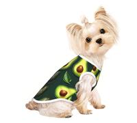 Customized Dog Sweaters For Small & Medium Dogs - Unique Designs, Soft Polyester Fleece, Perfect For Surgery Recovery & Daily Wear Avocado Display Art L