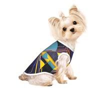 Customized Dog Sweaters For Small & Medium Dogs - Unique Designs, Soft Polyester Fleece, Perfect For Surgery Recovery & Daily Wear Abstract Geometry Art L