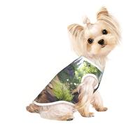 Customized Dog Sweaters For Small & Medium Dogs - Unique Designs, Soft Polyester Fleece, Perfect For Surgery Recovery & Daily Wear Enchanted Forest Path S