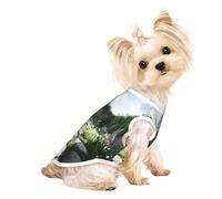 Customized Dog Sweaters For Small & Medium Dogs - Unique Designs, Soft Polyester Fleece, Perfect For Surgery Recovery & Daily Wear Grey Stone Wall S