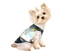 Customized Dog Sweaters for Small & Medium Dogs - Unique Designs, Soft Polyester Fleece, Perfect for Surgery Recovery & Daily Wear Beautiful House in the Morning Medium