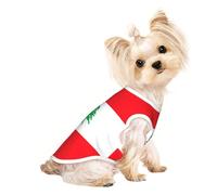 Customized Dog Sweaters For Small & Medium Dogs - Unique Designs, Soft Polyester Fleece, Perfect For Surgery Recovery & Daily Wear Flag Of Lebanon M