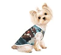Customized Dog Sweaters For Small & Medium Dogs - Unique Designs, Soft Polyester Fleece, Perfect For Surgery Recovery & Daily Wear Historic Ship Sail S