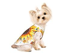 Customized Dog Sweaters For Small & Medium Dogs - Unique Designs, Soft Polyester Fleece, Perfect For Surgery Recovery & Daily Wear Decorative Bloom Art L