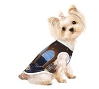 Customized Dog Sweaters for Small & Medium Dogs - Unique Designs, Soft Polyester Fleece, Perfect for Surgery Recovery & Daily Wear Fantasy Art Outside the Window Large