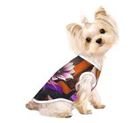 Customized Dog Sweaters for Small & Medium Dogs - Unique Designs, Soft Polyester Fleece, Perfect for Surgery Recovery & Daily Wear Lotus Flowers in the Room Large