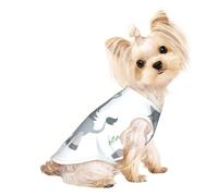 Customized Dog Sweaters For Small & Medium Dogs - Unique Designs, Soft Polyester Fleece, Perfect For Surgery Recovery & Daily Wear Gentle Gray Donkey S