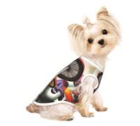Customized Dog Sweaters for Small & Medium Dogs - Unique Designs, Soft Polyester Fleece, Perfect for Surgery Recovery & Daily Wear Magic Mushroom Large