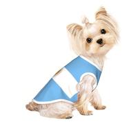 Customized Dog Sweaters For Small & Medium Dogs - Unique Designs, Soft Polyester Fleece, Perfect For Surgery Recovery & Daily Wear Argentine Flag L